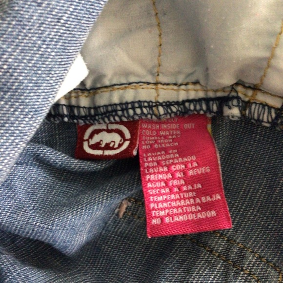 Ecko Red Blue Button Down Denim Dress - Size 6 Months - Picture 7 of 7